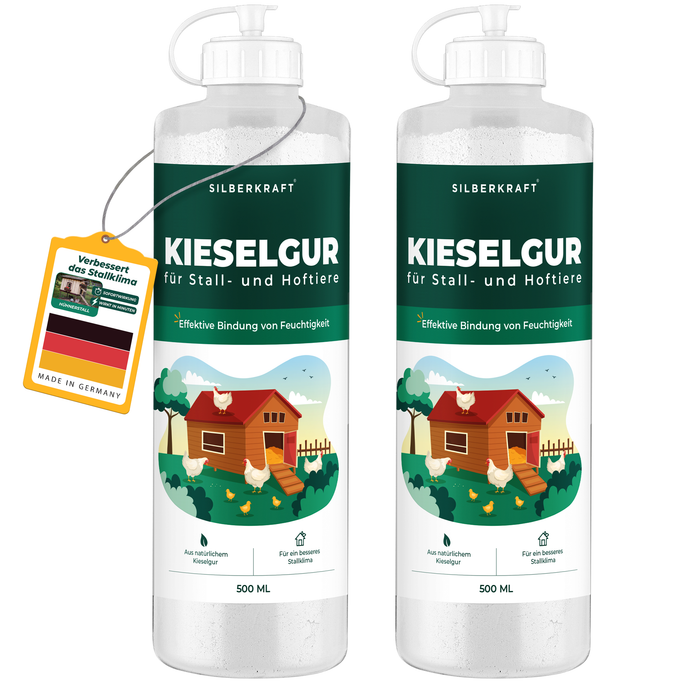 Kieselgur für Hühner & Hoftiere - Silberkraft