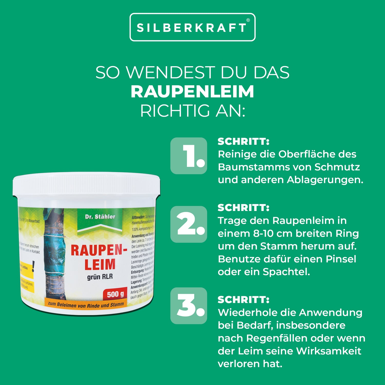 Effektiver Raupenleim für optimale Schädlingsbekämpfung - Silberkraft