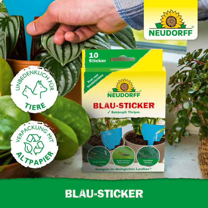 Neudorff Blau-Sticker - Silberkraft