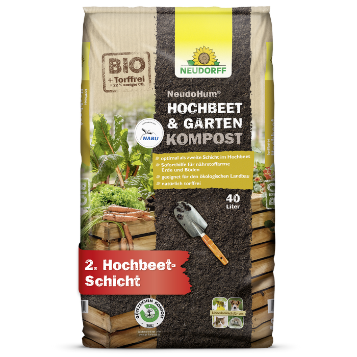 Neudorff NeudoHum Hochbeet- und GartenKompost - Silberkraft
