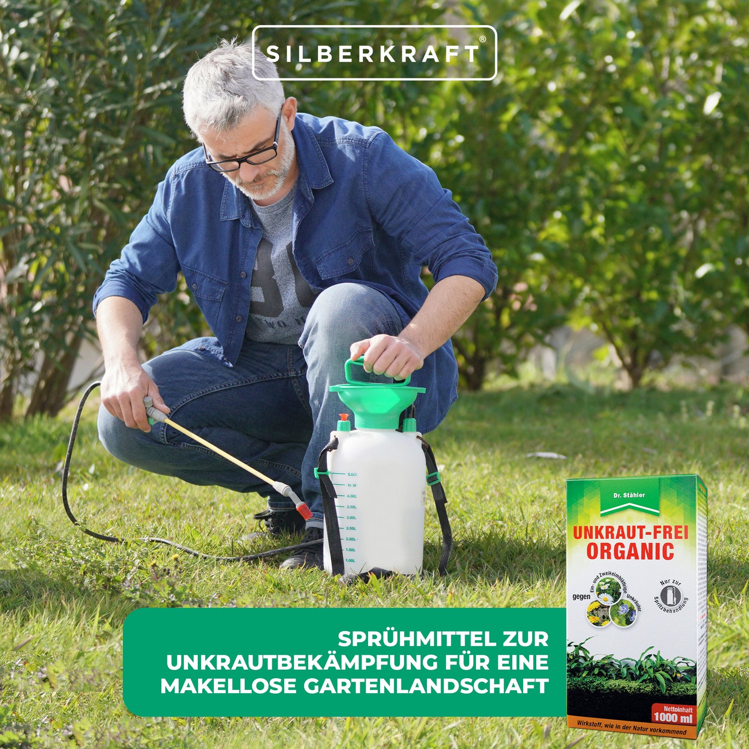 Unkraut-Frei Organic: Sprühmittel zur Unkrautbekämpfung für eine makellose Gartenlandschaft - Silberkraft