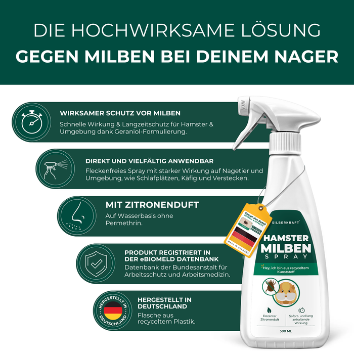 Milbenspray Hamster - Silberkraft