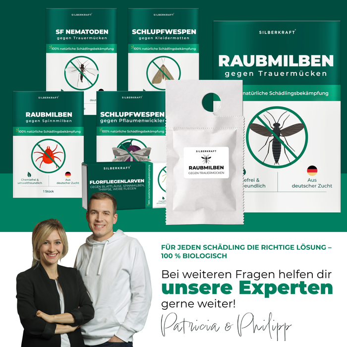 Silberkraft Experten Patricia und Philipp zu Nützlingen gegen Schädlinge