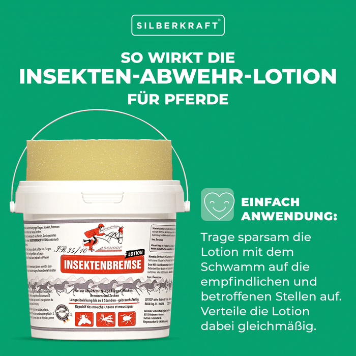 Insekten-Abwehrlotion für Pferde - Silberkraft