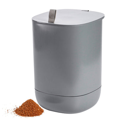 Küchenkomposter Bokashi - Komposter inkl. 1kg Streumittel - Silberkraft