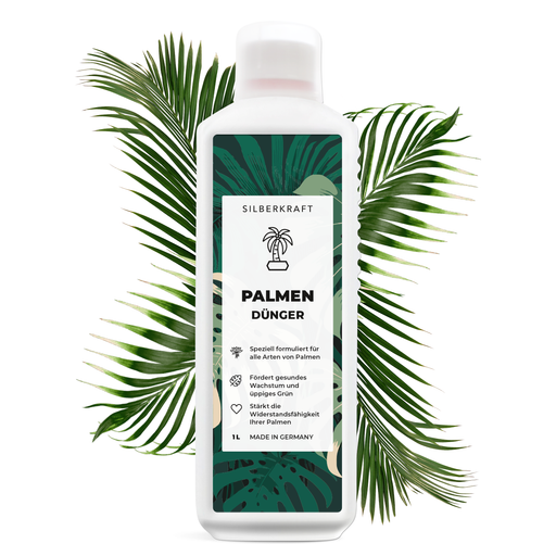 Palmendünger - Mineralischer NPK Flüssigdünger mit Stickstoff - Dünger für Palmen - Yucca Palmen Dünger - Palmen düngen - Silberkraft