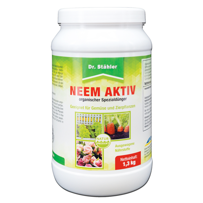 Neem Aktiv: Spezialdünger-Granulat für Gemüse und Zierpflanzen - Silberkraft
