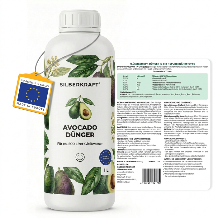 Avocado-Dünger - back