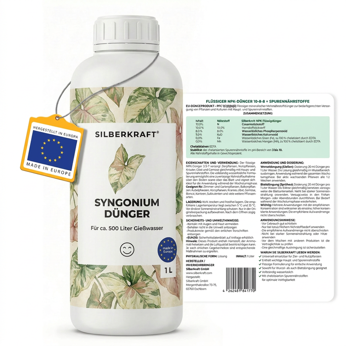 Syngonium-Dünger - back