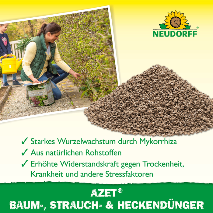 Neudorf Azet Baum-, Strauch- und Hecken Dünger - Silberkraft