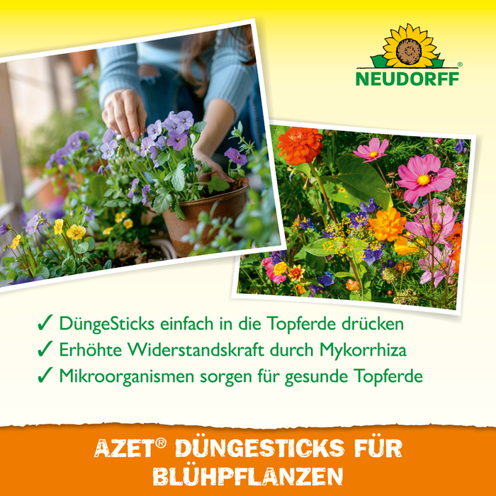 Neudorff Azet DüngeSticks für Blühpflanzen - Silberkraft