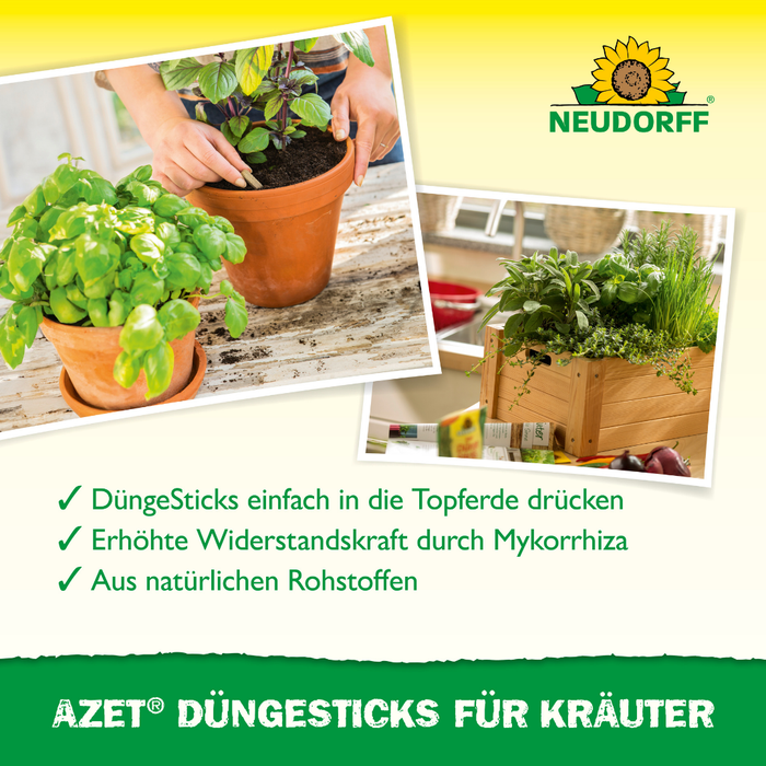 Neudorff Azet DüngeSticks für Kräuter - Silberkraft