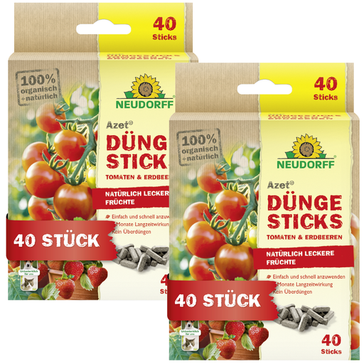 Neudorff Azet DüngeSticks für Tomaten und Erdbeeren - Silberkraft