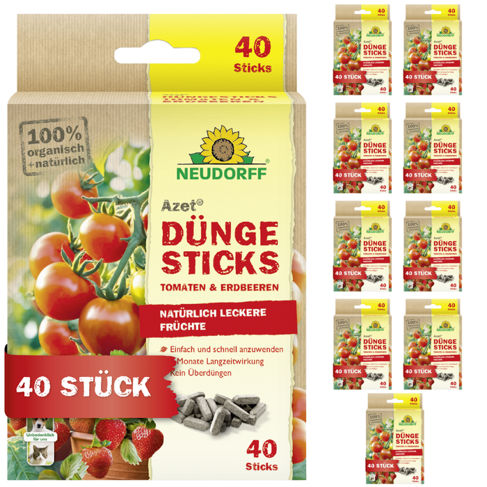 Neudorff Azet DüngeSticks für Tomaten und Erdbeeren - Silberkraft