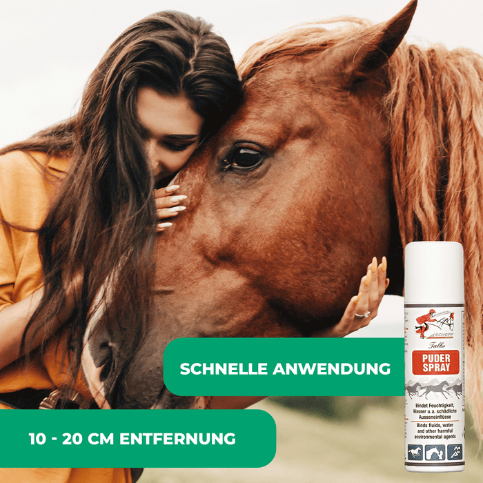 Talko Puderspray: Effektiver Feuchtigkeitsschutz für Pferdeflächen - Silberkraft