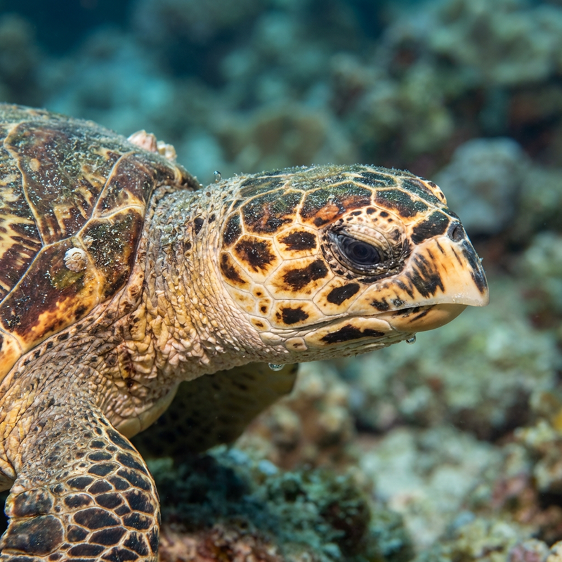 Echte Karettschildkröte