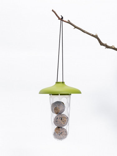 Vogelfutterspender - Multifunktionale Futterstation für die Vogelfütterung - 22 cm - Silberkraft