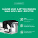 Lebendfalle für Mäuse und Ratten aus Kunststoff - tierfreundliche Alternative zu Schlagfallen und Giftköder - Silberkraft